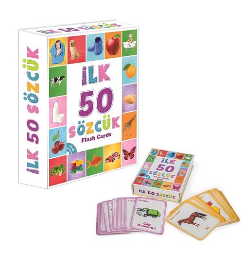 İlk 50 Sözcük Bebek Kelime Öğrenme Kartları